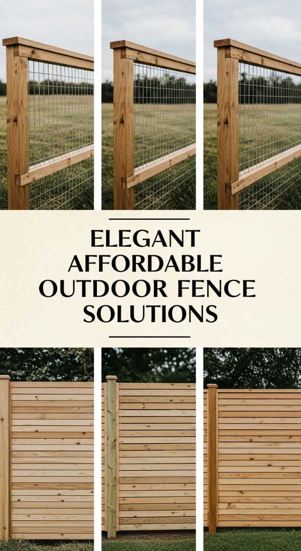 Elegant Affordable Outdoor Fence Solutions 69e3b6e8555d6