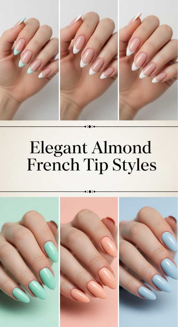 Elegant Almond French Tip Styles 69f32b6e793b2