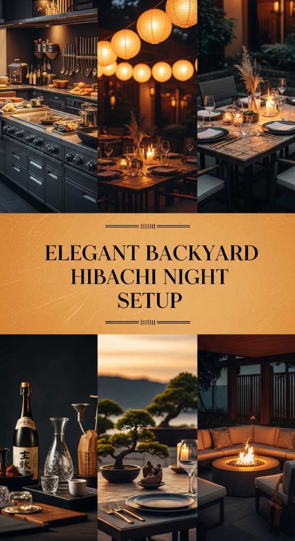 Elegant Backyard Hibachi Night Setup 69df235888ce5