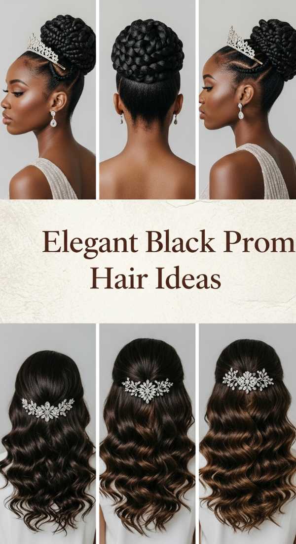 Elegant Black Prom Hair Ideas 69eb967d361af