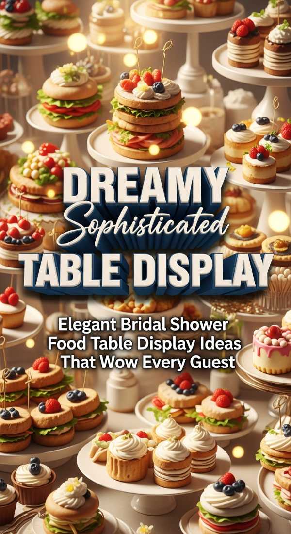 Elegant Bridal Shower Food Table Display Ideas That Wow Every Guest 69dde5de85a6b
