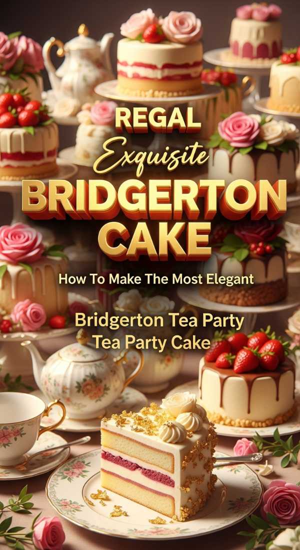 Elegant Bridgerton Tea Party Cake 69edbb0376ce6