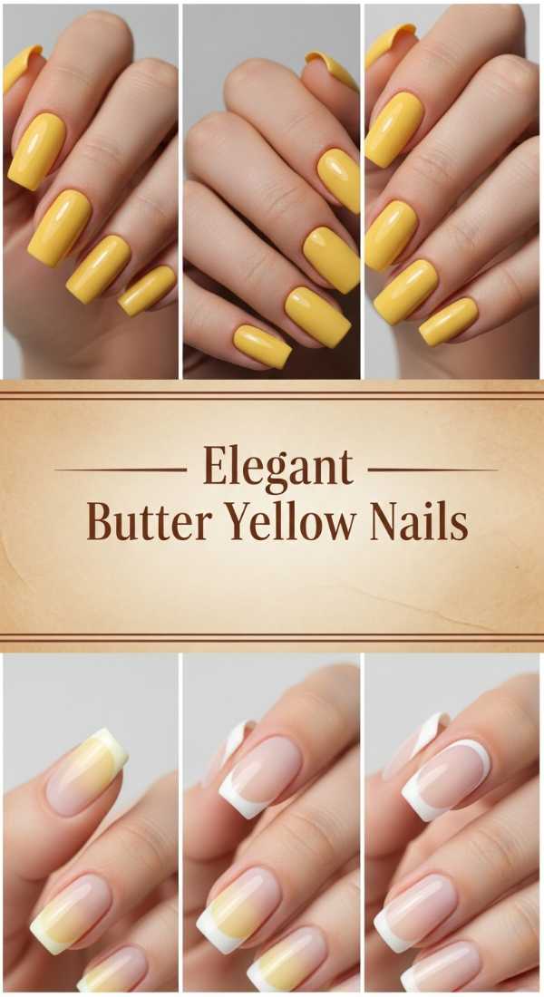 Elegant Butter Yellow Nails 69e4c0dda5284