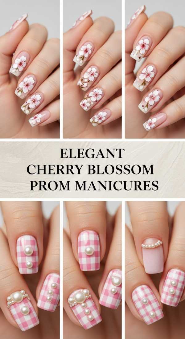Elegant Cherry Blossom Prom Manicures 69f2494db5b6c