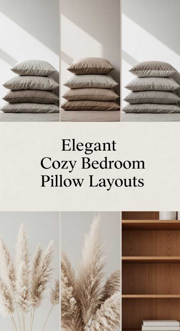 Elegant Cozy Bedroom Pillow Layouts 69ed0342e1665