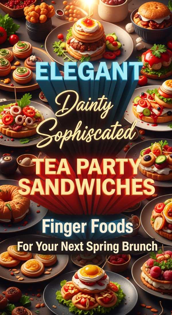 Elegant Dainty Tea Party Sandwiches Brunch Ideas 69e9bc9acd92b