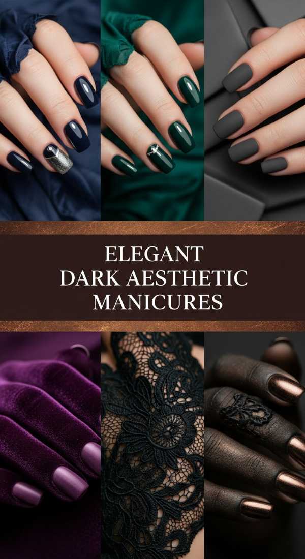 Elegant Dark Aesthetic Manicures 69eb727d18908