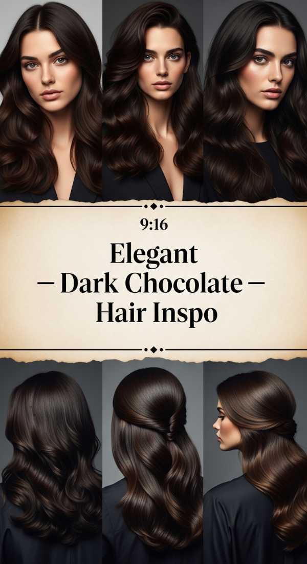 Elegant Dark Chocolate Hair Inspo 69eceda4db895