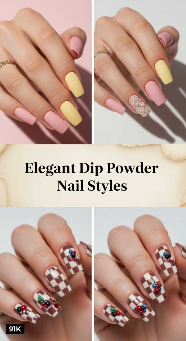 Elegant Dip Powder Nail Styles 69e72cc760c9b