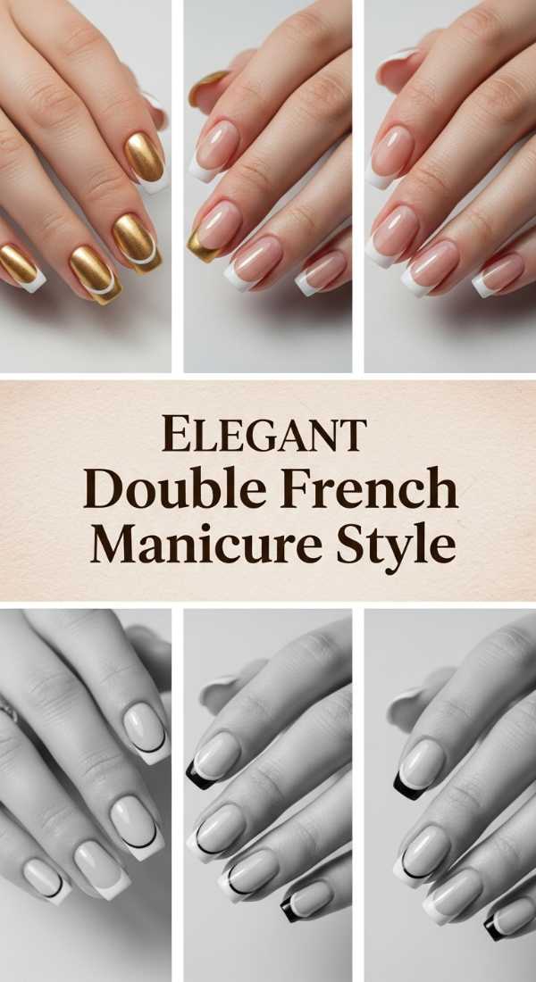 Elegant Double French Manicure Style 69e350f4c5b53