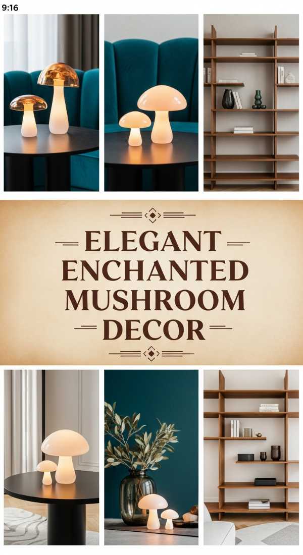 Elegant Enchanted Mushroom Decor 69ed0319af9ee
