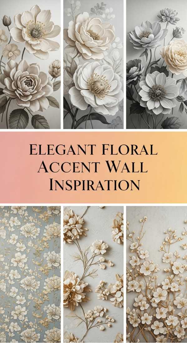 Elegant Floral Accent Wall Inspiration 69e777a81ed7b