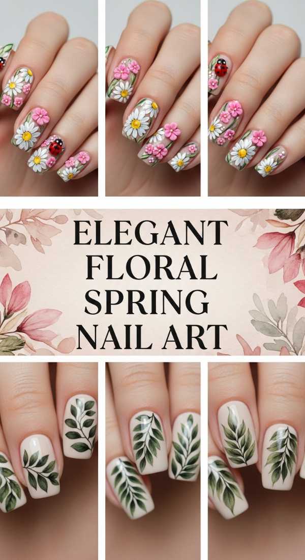 Elegant Floral Spring Nail Art 69df1ba97d951