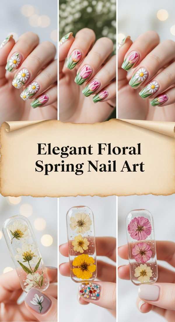 From Glazed to Garden: 2026's Biggest Spring Acrylic Predictions Elegant Floral Spring Nail Art 69df3ac74bbeb