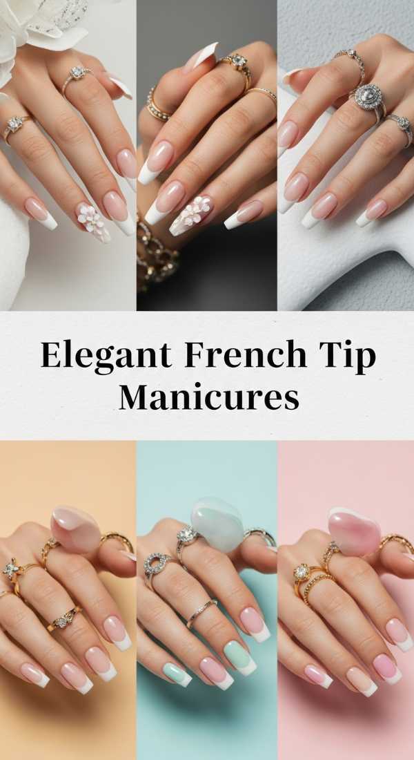 Elegant French Tip Manicures 69f24a596d992