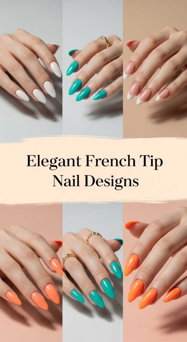 Elegant French Tip Nail Designs 69ee591baa93d