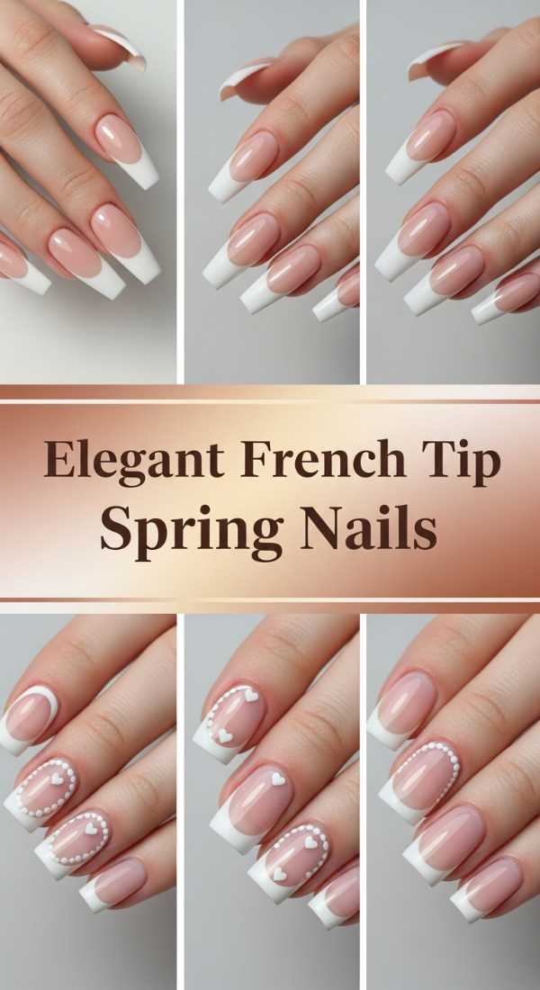 Elegant French Tip Spring Nails 69f24a7b705a9