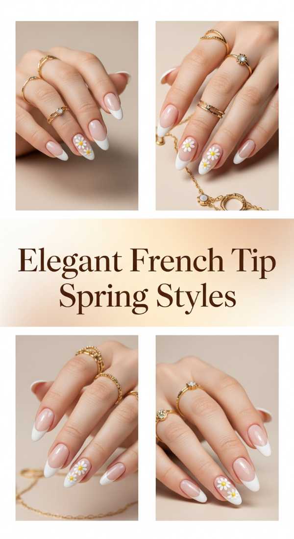 Elegant French Tip Spring Styles