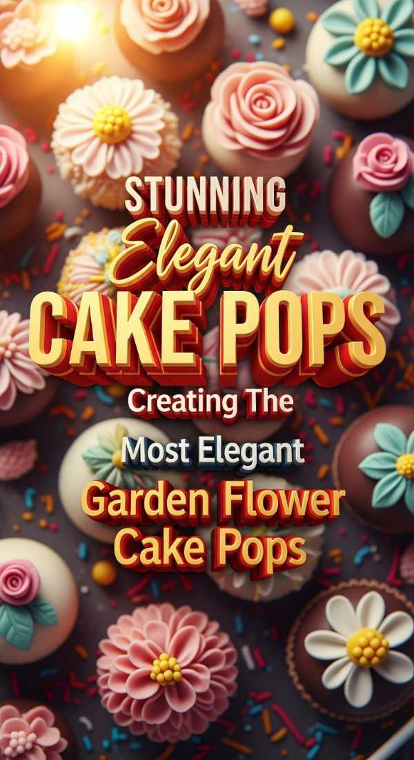 Elegant Garden Flower Cake Pops