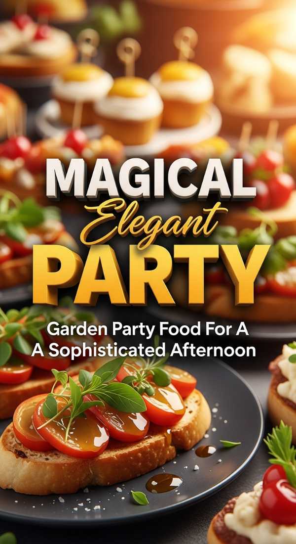 Elegant Garden Party Food Display Secret 69ec9503a2d4f
