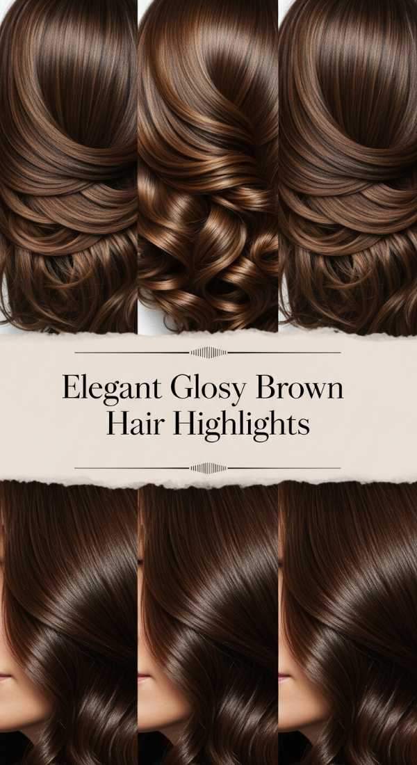 Elegant Glossy Brown Hair Highlights 69ef494506d06