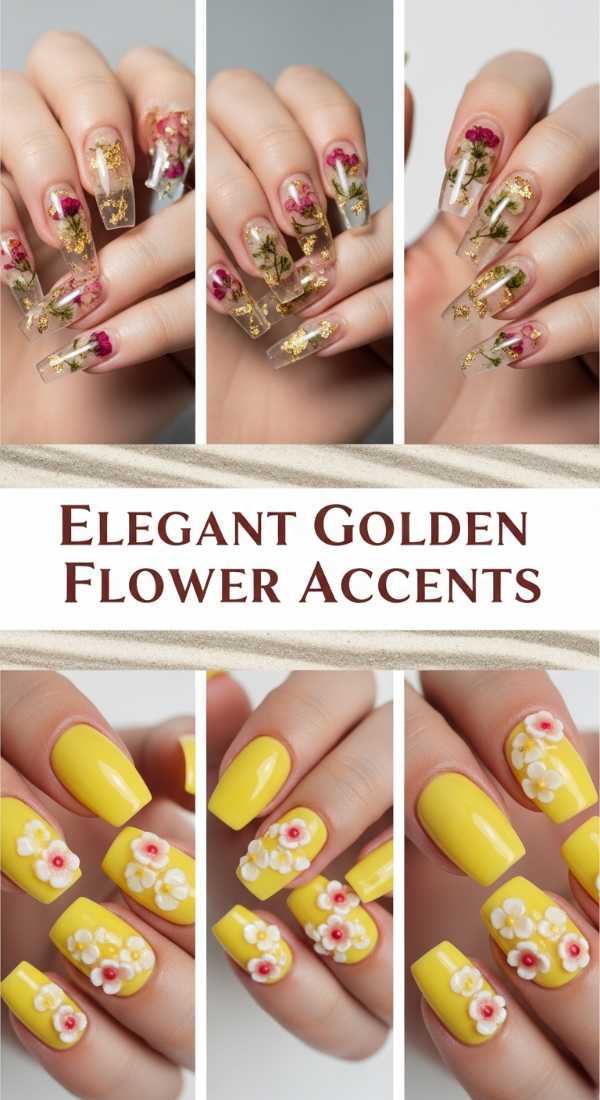 Elegant Golden Flower Accents 69f32ba30bc64