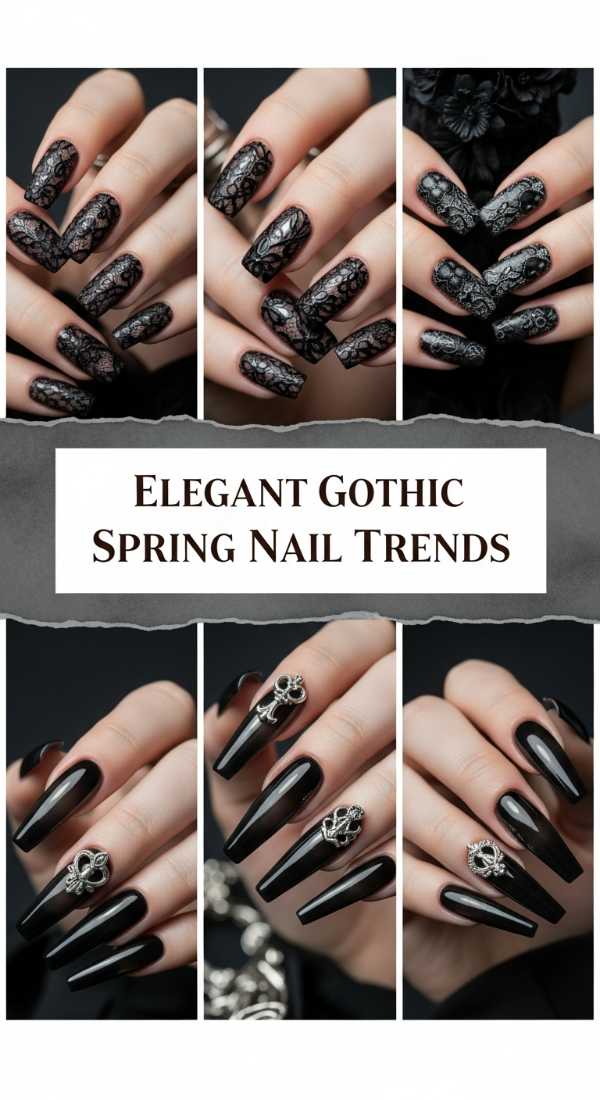 Elegant Gothic Spring Nail Trends 69ee419bdadc4