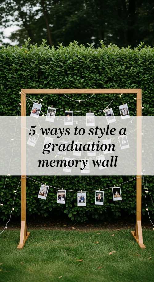 Elegant Graduation Party Memory Walls