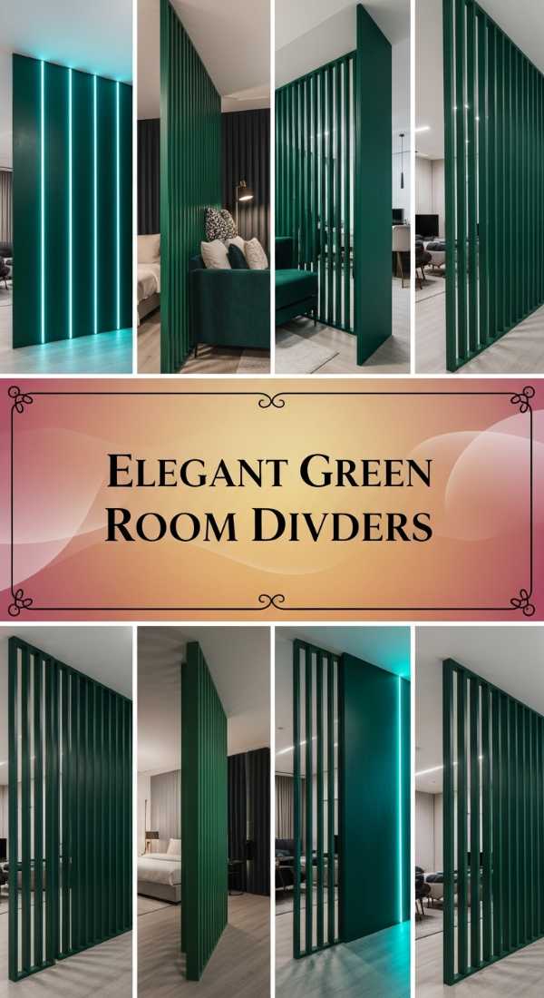 Elegant Green Room Dividers 69df467409af8