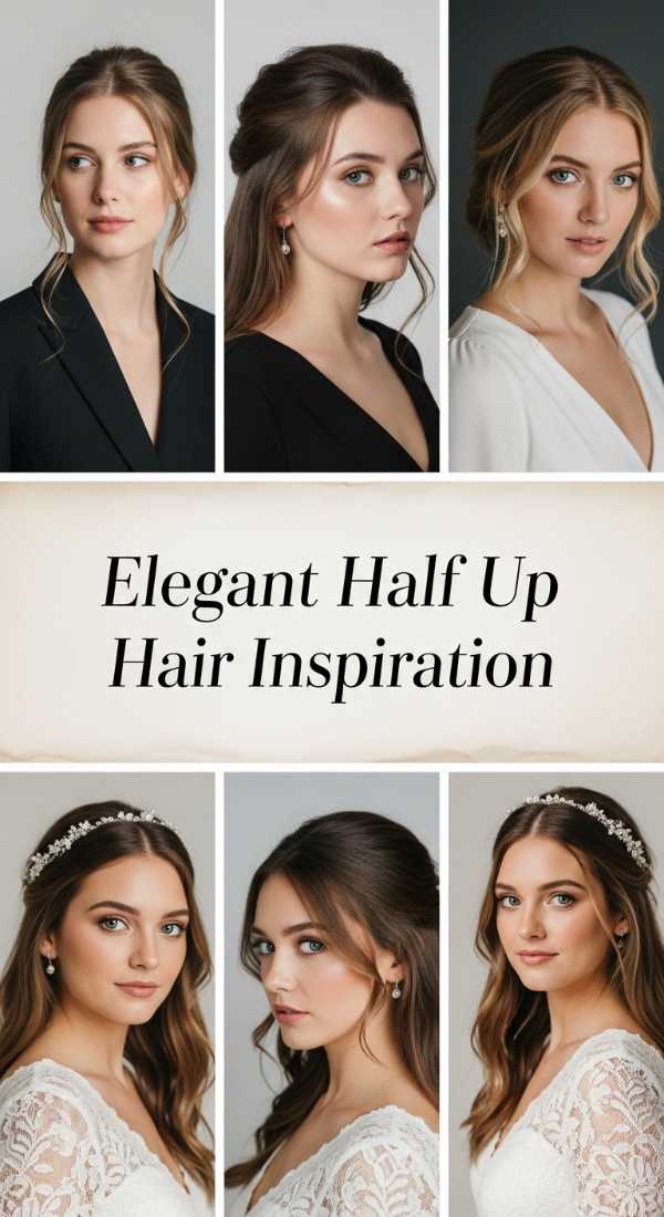 Elegant Half Up Hair Inspiration 69e4f6835168d