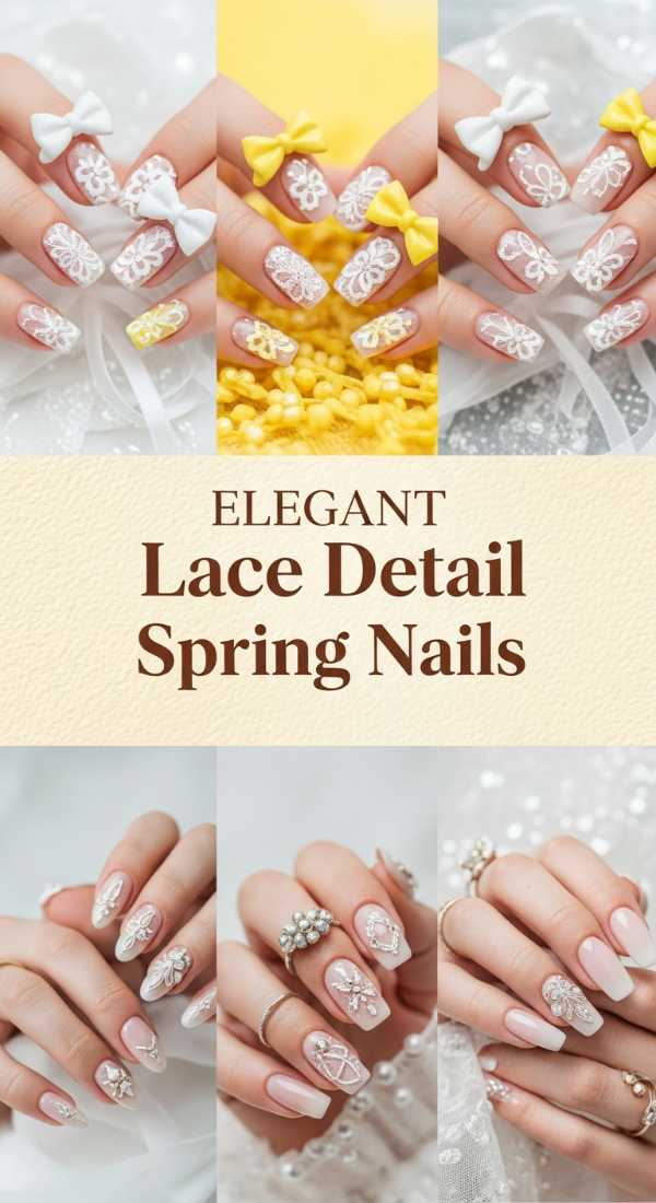Elegant Lace Detail Spring Nails 69f0ca616c717