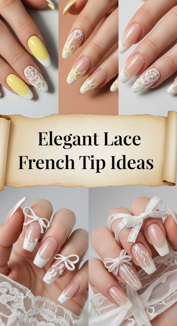 Elegant Lace French Tip Ideas 69e350f8690fc