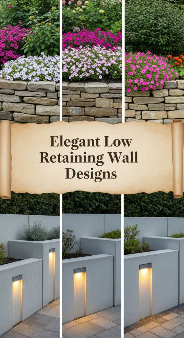 Elegant Low Retaining Wall Designs 69df467611a90