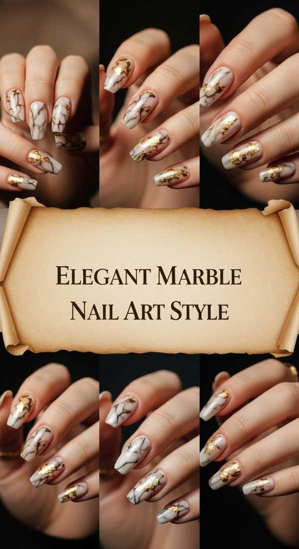 Elegant Marble Nail Art Style 69e350ef55dd2