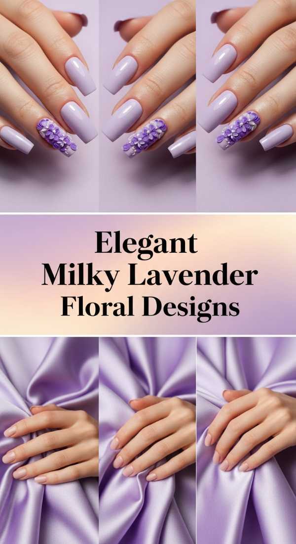 Elegant Milky Lavender Floral Designs 69ef3acef1825