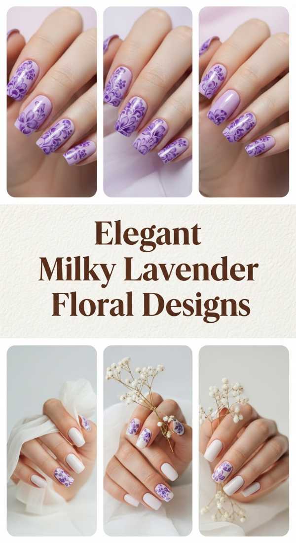 Elegant Milky Lavender Floral Designs 69f0ca3582a43