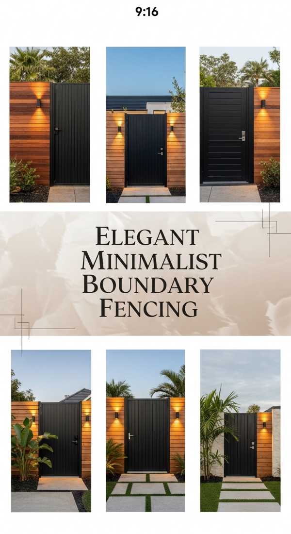 Elegant Minimalist Boundary Fencing 69df43e61707e