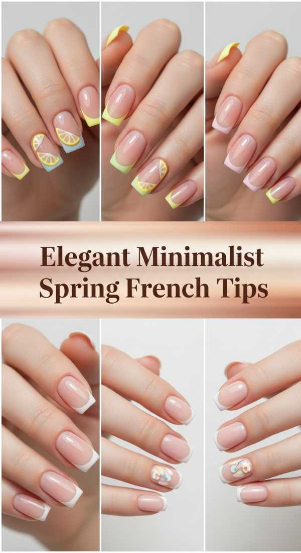 Elegant Minimalist Spring French Tips 69ee4179402a3