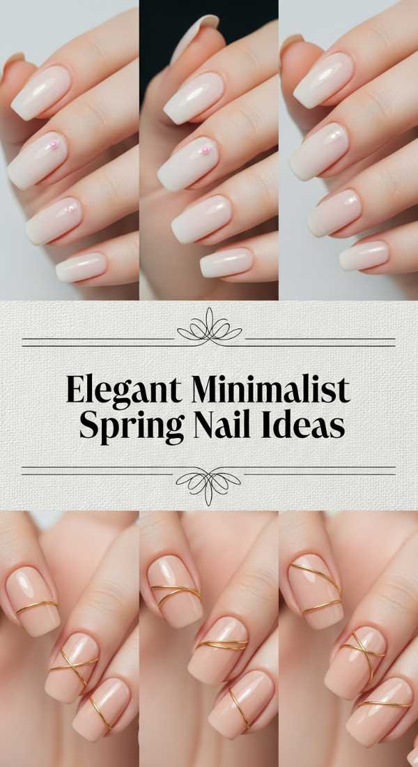 Elegant Minimalist Spring Nail Ideas 69f24933a31d3