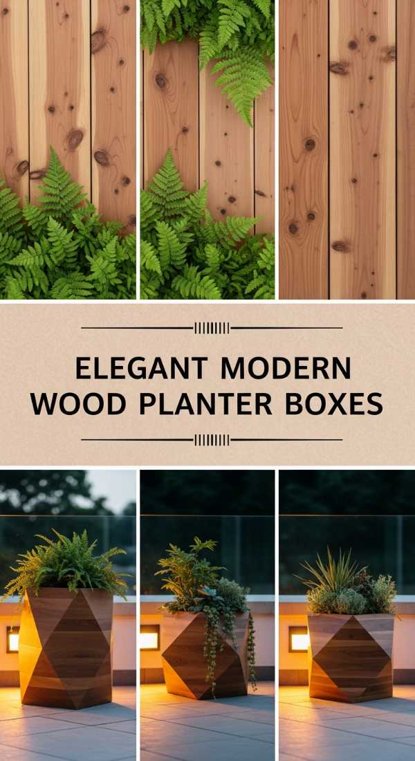 Elegant Modern Wood Planter Boxes 69e777b6626a8