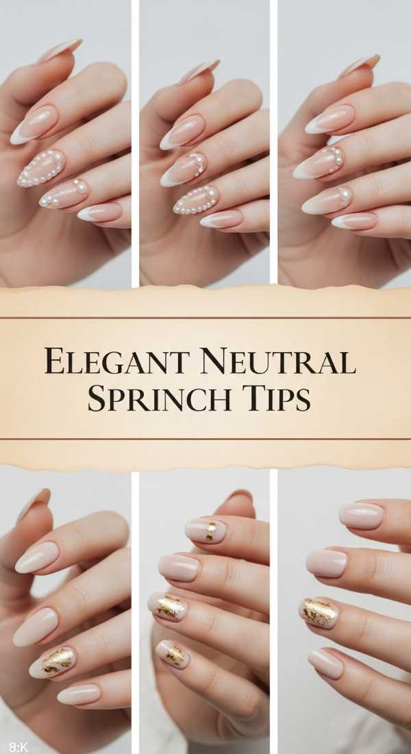 Elegant Neutral Spring French Tips 69f24a72919a9