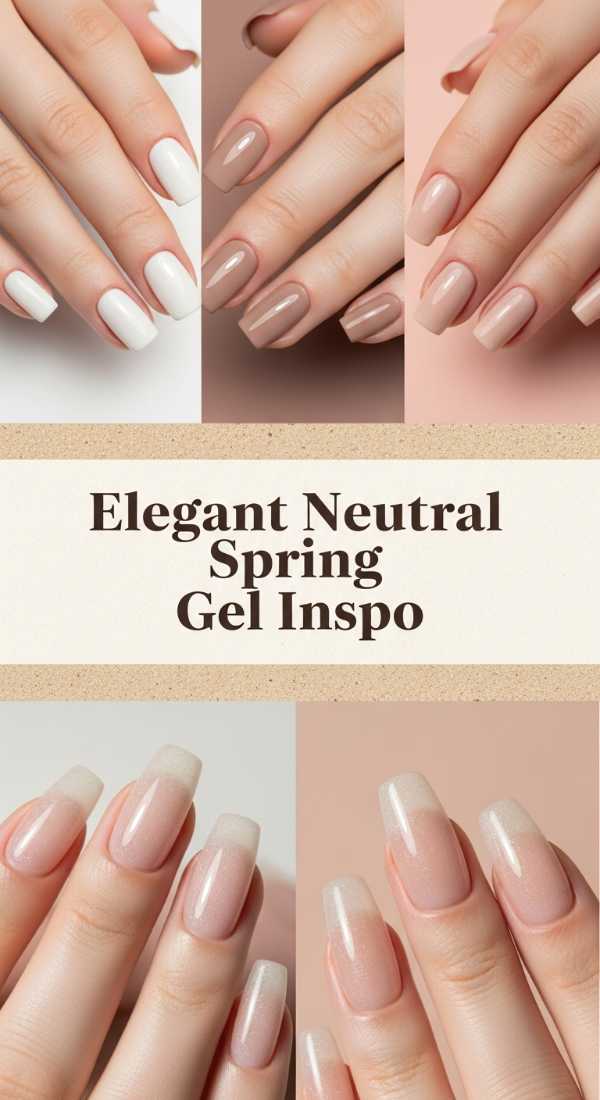 Elegant Neutral Spring Gel Inspo 69f24a80c3c90