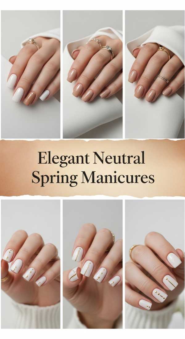 Elegant Neutral Spring Manicures 69df3ac87c7f3