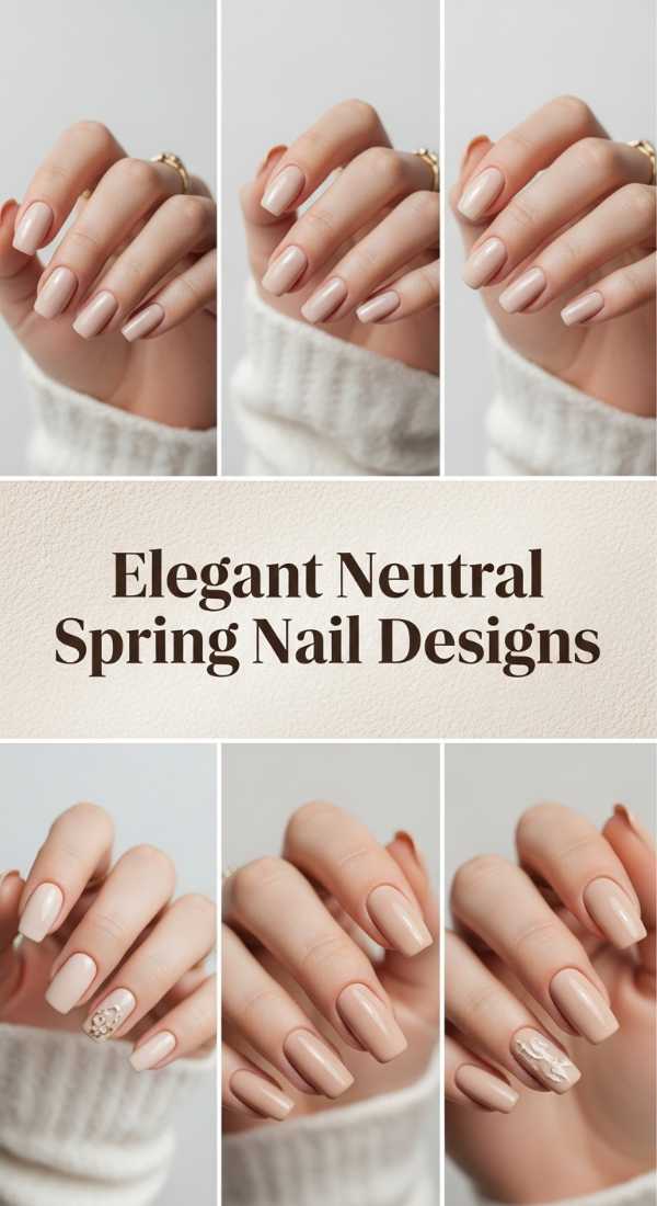 Elegant Neutral Spring Nail Designs 69e905bb8a25d