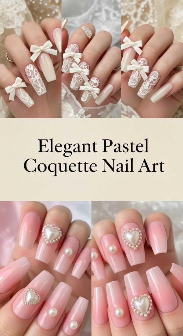 Elegant Pastel Coquette Nail Art 69ee41912b074