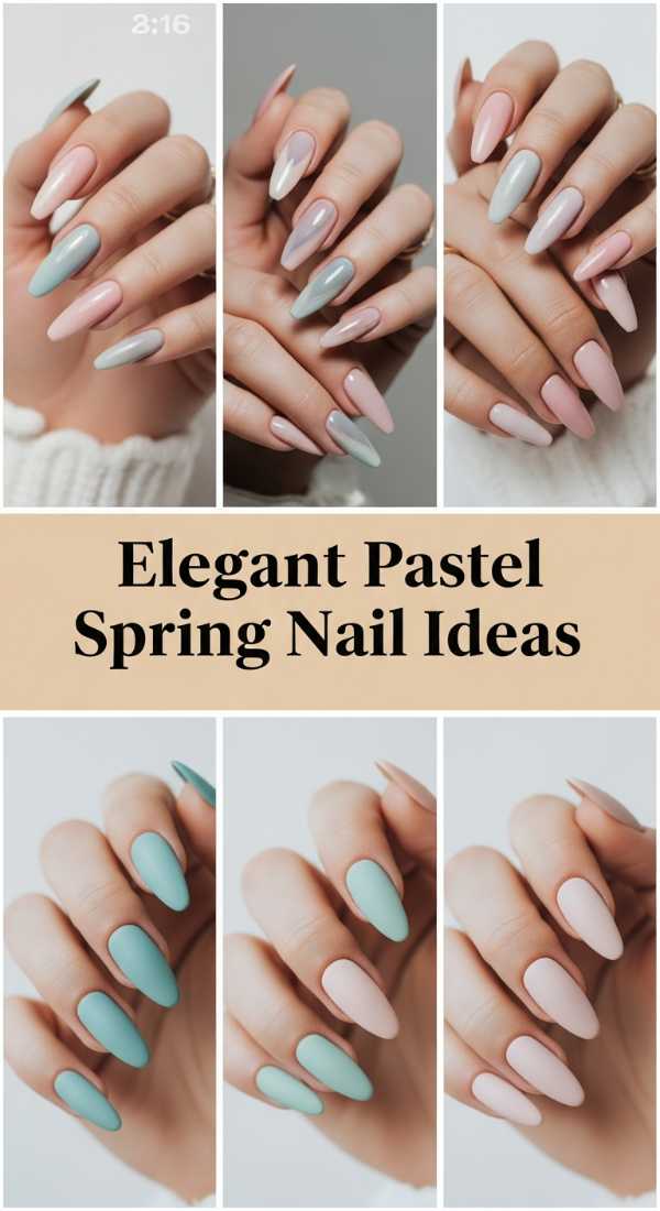 The Ultimate Spring Nail Lookbook: From Pastels to Petals Elegant Pastel Spring Nail Ideas 69df3ace1522c