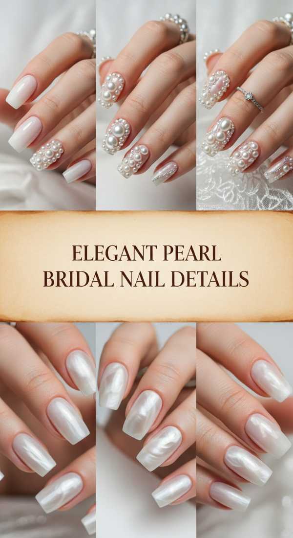 Elegant Pearl Bridal Nail Details 69e65186ec79f