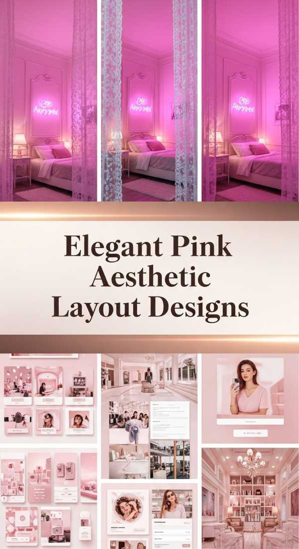Elegant Pink Aesthetic Layout Designs 69ea60b2c39e3