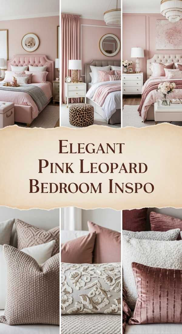 Elegant Pink Leopard Bedroom Inspo 69e64b76dc80a