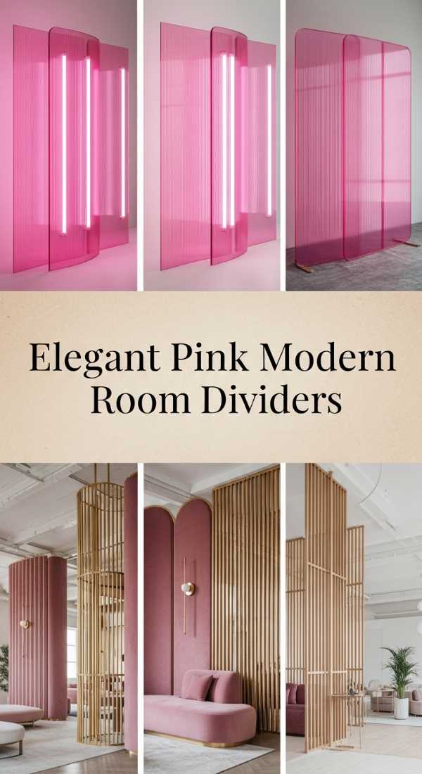 Elegant Pink Modern Room Dividers 69f3a69c51c83